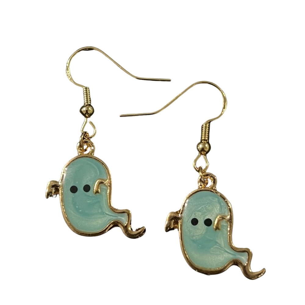 🔴Handmade Blue Ghostie Earrings